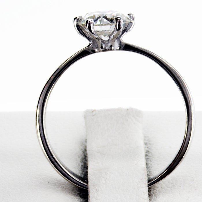 Zonder minimumprijs - Verlovingsring - 14 karaat Witgoud -, Bijoux, Sacs & Beauté, Bijoux anciens