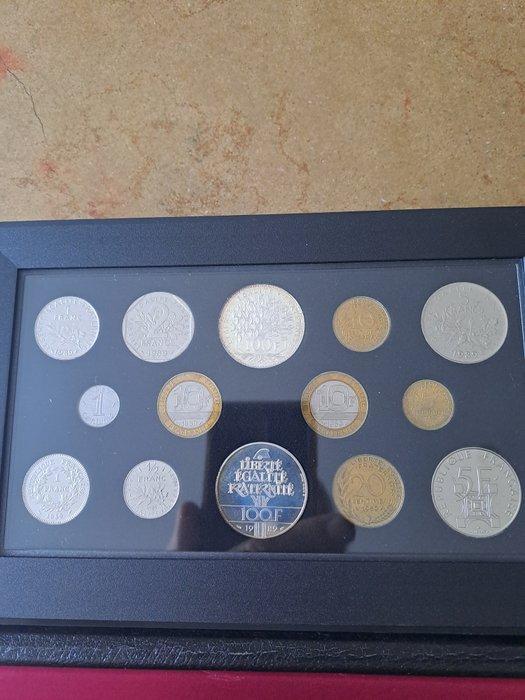 Frankrijk. Year Set (FDC) 1989 (14 monnaies, dont 10 Francs, Postzegels en Munten, Munten | Europa | Euromunten