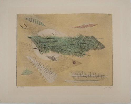 Henri Goetz (1909-1989) - Composition abstraite (oiseau, Antiek en Kunst, Antiek | Overige Antiek