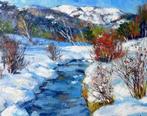 Carvin - La rivière glacée, Antiek en Kunst, Kunst | Schilderijen | Klassiek