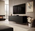 TV-Meubel mat zwart zwevend 140x38x40cm, Nieuw, Overige materialen, 25 tot 50 cm, 100 tot 150 cm