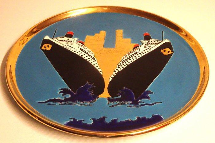 Longwy - Philippe Para - Bord - Keramiek - Oriënt Expr., Antiquités & Art, Antiquités | Verre & Cristal