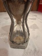 Zandloper - Tinnen zandloper in vintagestijl uit Frankrijk -