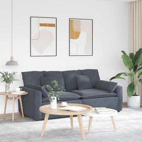 vidaXL Modulaire bank met kussens donkergrijs, Huis en Inrichting, Zetels | Voetbanken en poefs, Nieuw, Verzenden