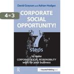 Corporate Social Opportunity! 9781874719830 David Grayson, Boeken, Verzenden, Zo goed als nieuw, David Grayson