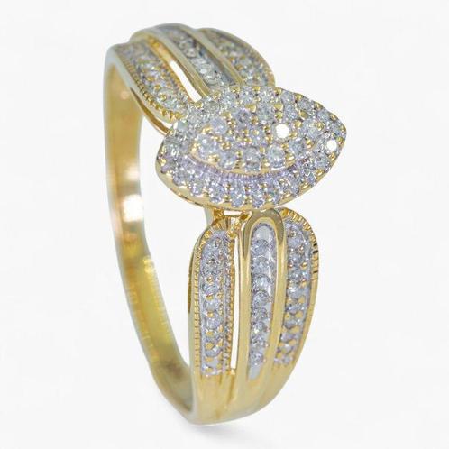Zonder Minimumprijs - Ring - 14 karaat Geel goud, IGI -, Handtassen en Accessoires, Ringen
