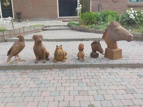 Dieren Roofvogel Hond Nijlpaard eekhoorn Paard, Tuin en Terras, Tuinwanddecoratie, Nieuw