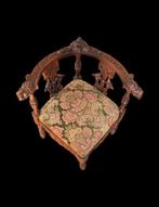 Fauteuil - Hout, Textiel - Antico Trono 19e eeuw