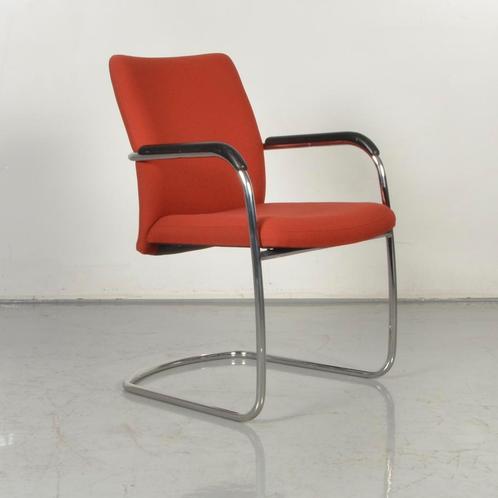 Vergaderstoel Vepa Elise SL - Oranje - Sledeframe, Huis en Inrichting, Stoelen, Gebruikt, Ophalen of Verzenden