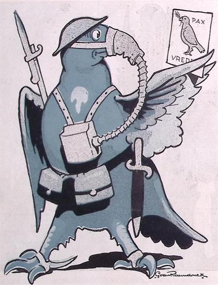 Spotprent over de Nobelprijs voor de vrede (lijst optie), Antiek en Kunst, Kunst | Litho's en Zeefdrukken, Verzenden