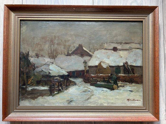 David Schulman (1881 - 1966) - Wintergezicht, Antiek en Kunst, Kunst | Schilderijen | Klassiek