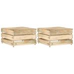 vidaXL Tuintafels 2 st pallet geïmpregneerd grenenhout, Verzenden, Nieuw