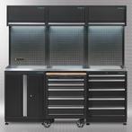 Datona Werkplaatsinrichting PREMIUM met RVS werkblad 204 cm, Doe-het-zelf en Bouw, Ophalen of Verzenden, Nieuw