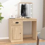 vidaXL Kaptafel met LED 90x50x132,5 cm bewerkt hout sonoma, Huis en Inrichting, Verzenden, Nieuw
