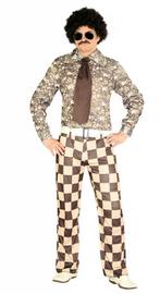 Disco 70S Kostuum Bruin Heren, Verzenden, Nieuw