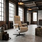 Leren relaxfauteuil met hartbalans Core - Toledo Nebbia, Huis en Inrichting, Bohemian, Industrieel, Modern, Scandinavisch, Nieuw