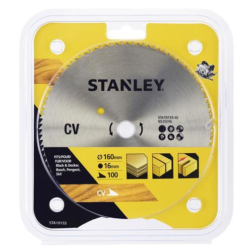 Stanley – Cirkelzaagblad – 160×16mm (100) - STA10155-XJ, Doe-het-zelf en Bouw, Gereedschap | Zaagmachines, Nieuw, Verzenden