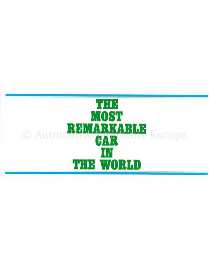 1970 CITROEN ID | DS LEAFLET NEDERLANDS, Boeken, Auto's | Folders en Tijdschriften