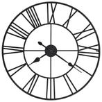 vidaXL Wandklok vintage-stijl met quartz-mechanisme XXL 80, Huis en Inrichting, Woonaccessoires | Klokken, Verzenden, Nieuw