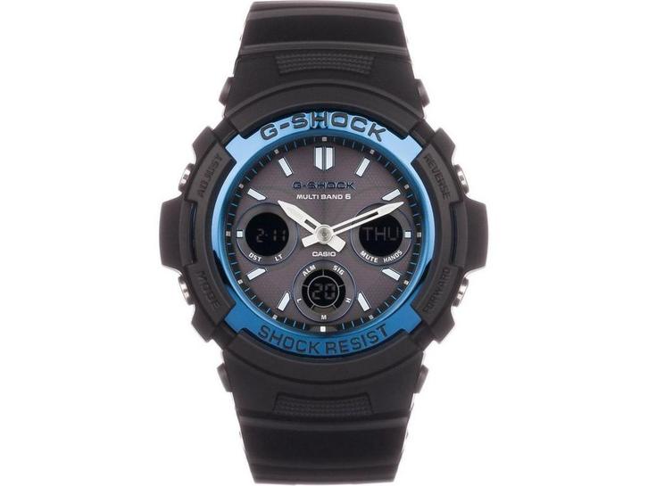 Casio G-Shock AWG-M100A-1AER - Polshorloge - Quartz - 46 mm, Handtassen en Accessoires, Horloges | Heren, Zo goed als nieuw, Verzenden