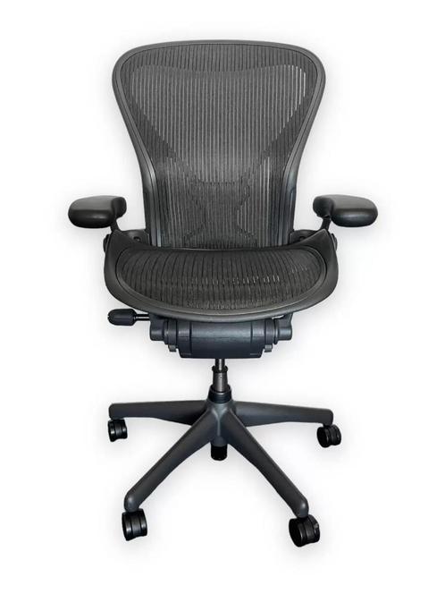 Herman Miller Aeron Graphite Posture Fit Full Option, Maison & Meubles, Chaises de bureau, Envoi
