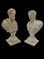 Sculpture, Coppia di imperatori romani - 33 cm - poussière