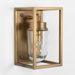 Strak & modern Wandlamp In-Outdoor Fitzroy Antiek Messing, Tuin en Terras, Verzenden, Nieuw