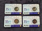 België. 2 Euro 2022 Erasmus NL + FR (4 coincards) (Zonder, Postzegels en Munten