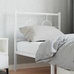 vidaXL Hoofdbord 80 cm metaal wit, Huis en Inrichting, Slaapkamer | Bedden, Verzenden, Nieuw