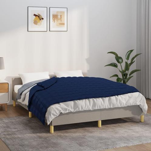 vidaXL Verzwaringsdeken 120x180 cm 5 kg stof blauw, Maison & Meubles, Chambre à coucher | Lits, Envoi