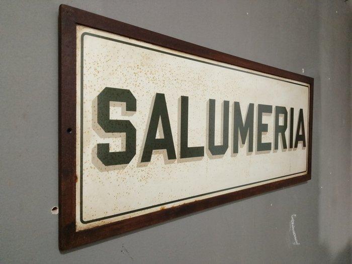 marchesini insegne Rovigo - Enseigne en fer pour salumeria., Antiek en Kunst, Antiek | Wandborden en Tegels