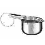 Maatkommen | RVS | 7 stuks | 30ml, 60ml, 80ml, 120ml,, Verzenden, Nieuw in verpakking