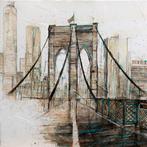 Fernando Arribillaga (1984) - Puente de Brooklyn, New York, Antiquités & Art, Art | Peinture | Moderne