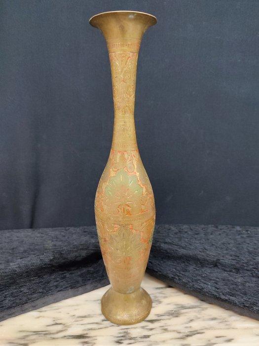 Vaas - Messing - Oude messing vaas 1930, Antiek en Kunst, Curiosa en Brocante