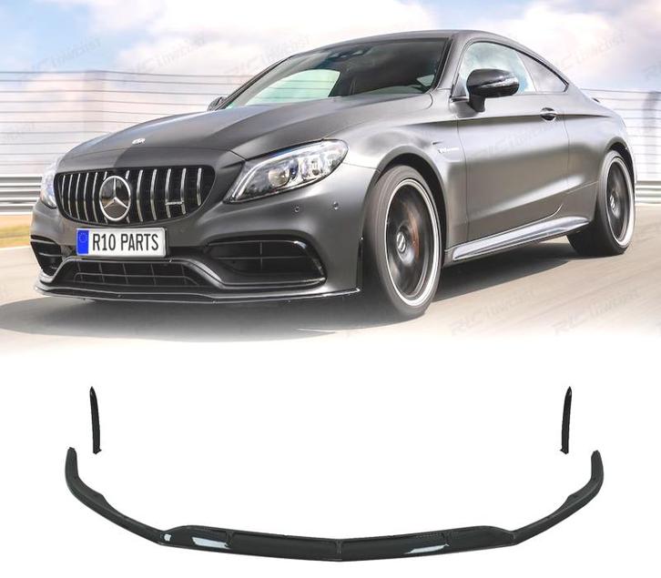 SPOILER LIP MERCEDES W205 C205 15-21 LOOK AMG C63 NOIR BRILL, Autos : Pièces & Accessoires, Carrosserie & Tôlerie, Envoi