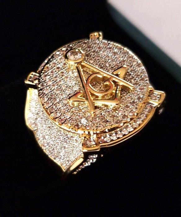 Ridderschild - Vrijmetselaars - De Passer en de Winkel -, Antiquités & Art, Antiquités | Livres & Manuscrits