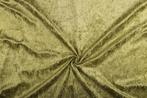 Velvet stof licht khaki stof - 10m rol - Polyester stof, Hobby & Loisirs créatifs, Tissus & Chiffons, Ophalen of Verzenden