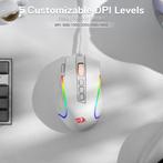 M612 Gaming Muis -  tot 8000 DPI - RGB Optisch Ergonomisch, Verzenden, Nieuw, Redragon