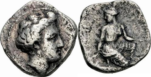 400-344 v Chr Kierion Thessalien Trihemiobol 400-344 B C..., Postzegels en Munten, Munten en Bankbiljetten | Verzamelingen, Verzenden