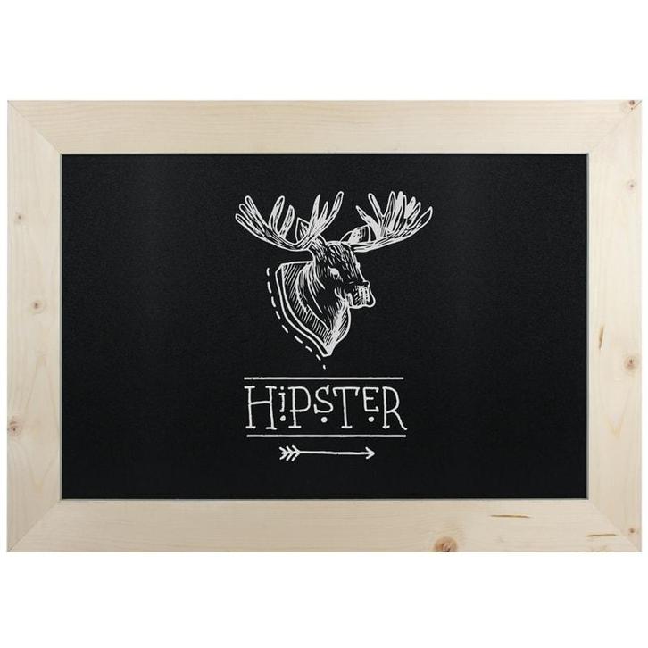 Krijtbord Hout Blank 60x80cm, Huis en Inrichting, Woonaccessoires | Lijsten, Verzenden