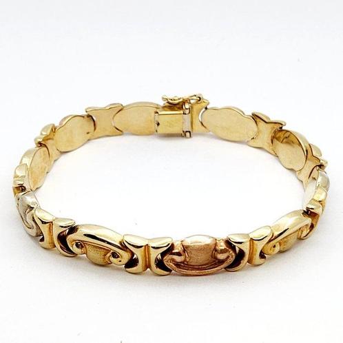 Armband - 18 karaat Geel goud, Roségoud, Witgoud, Handtassen en Accessoires, Armbanden
