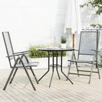 vidaXL Ensemble de chaises de jardin inclinables 3 pcs, Jardin & Terrasse, Verzenden, Neuf