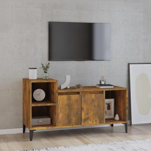 vidaXL Meuble TV ChÃªne fumÃ© 100x35x55 cm Bois, Huis en Inrichting, Kasten |Televisiemeubels, Verzenden