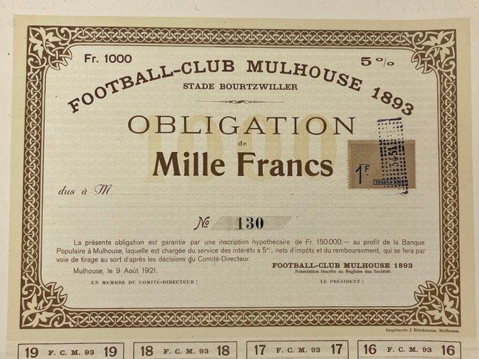 FC Mulhouse - 1921 - Decoratief object, Verzamelen, Overige Verzamelen