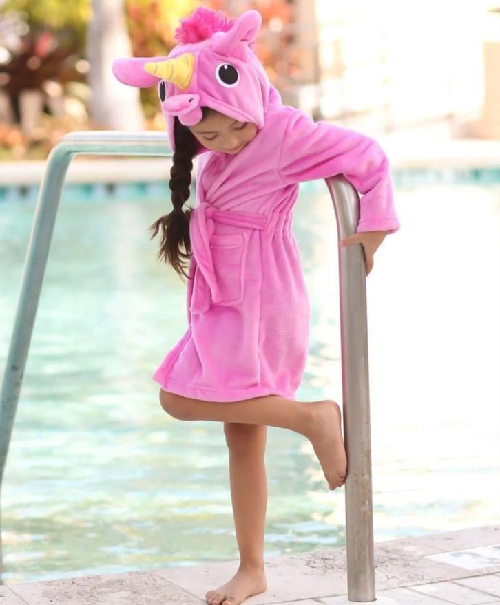 Badjas Kind Eenhoorn Roze Unicorn 110-116-122, Kinderen en Baby's, Carnavalskleding en Verkleedspullen, Nieuw, Ophalen of Verzenden