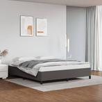 vidaXL Cadre de lit Gris 160x200 cm Similicuir, Maison & Meubles, Chambre à coucher | Lits, Neuf, Verzenden