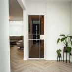 Stalen Binnendeur - 6 Vlaks - Wit - Rook glas - Met slot, Minder dan 80 cm, Binnendeur, Nieuw, Metaal