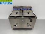 HCB Friteuse double en acier inoxydable 2 x 14 litres, Verzenden