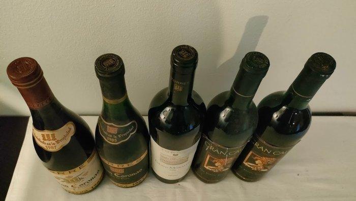 Mixed lot - Penedes - 5 Flessen (0.75 liter), Verzamelen, Wijnen