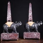 Sumptuous Sculptures in Valuable Marble - Sculpture, Rhinos, Nieuw